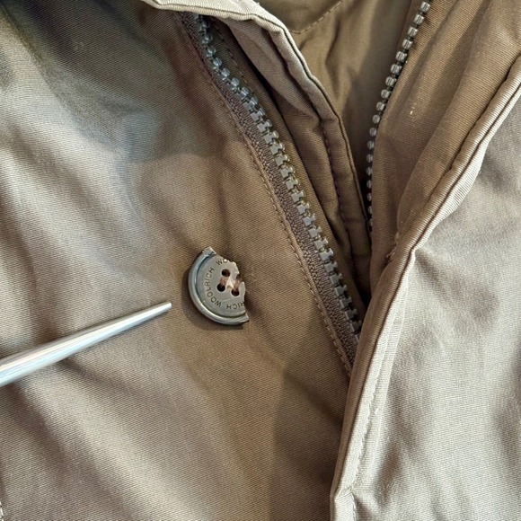 Woolrich John Rich & Bros "Arctic" Parka Khaki‎ Down Jacket – Size 6 – Hood Coat - Picture 13 of 14